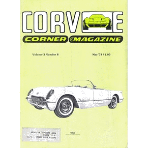 Corvette corner 1978 Vol.3 Number 8