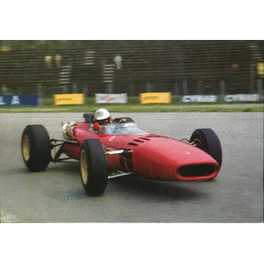 Post card 1966 Ferrari 312 F1 Mike Parkes