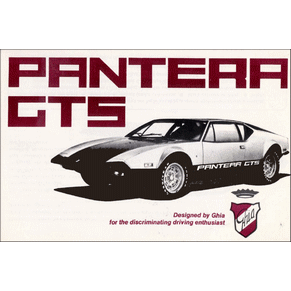 Brochure De Tomaso Pantera GTS 1974 PDF