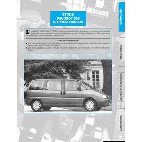 Etude Peugeot 806 1994 PDF