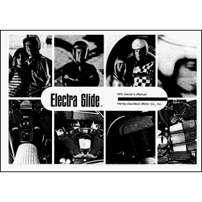 Owner's manual Harley-Davidson Electra-Glide 1970 PDF