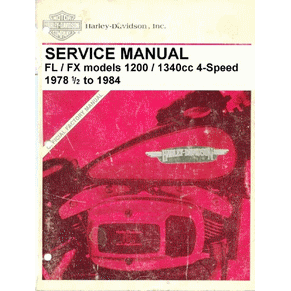 Service manual Harley-Davidson FX/FL 1200-1340 4-Speed 1978>1984 PDF