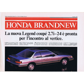 Honda brandnew 1987 (Suisse)