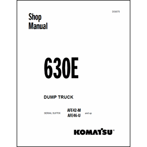 Komatsu shop manual dump truck 630E 1999 PDF