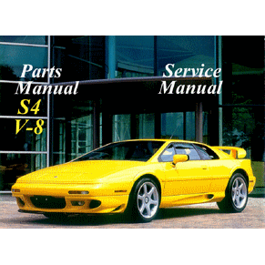 Lotus Esprit S4 V-8 parts manual / service manual PDF