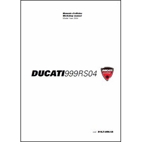 Workshop manual Ducati 999RS04 PDF