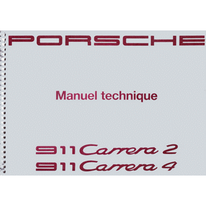 Manuel technique Porsche 911 Carrera 2/Carrera 4 964 1989 PDF