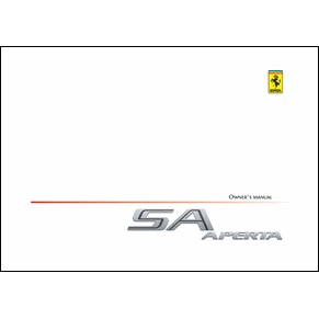 2010 Ferrari 599 SA Aperta owners manual 3755/10 PDF (uk)