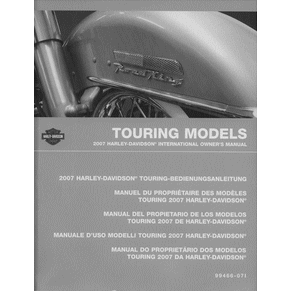 Owner's manual Harley-Davidson Touring models 2007 PDF