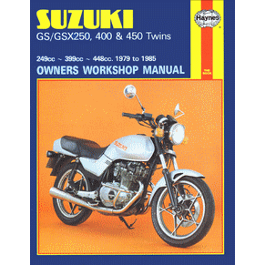 Owners workshop manual Suzuki GS/GSX250, 400 & 450 Twins 1979 to