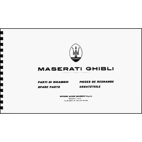 Spare parts Maserati Ghibli PDF