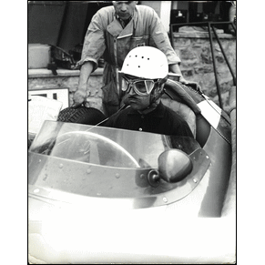 Period photo 1958 Maserati / Maurice Trintignant / 250F Scuderia