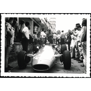 Period photo 1966 Cooper Maserati / Guy Ligier / T81 / Spa-Franc