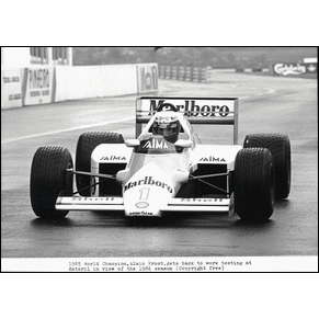 Press photo 1986 McLaren / Alain Prost / MP4/2C / Estoril
