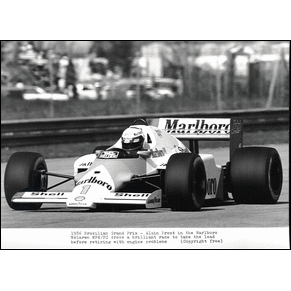 Press photo 1986 McLaren / Alain Prost / MP4/2C / Jacarepagua