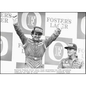 Press photo 1986 McLaren / Alain Prost / MP4/2C / Adlade