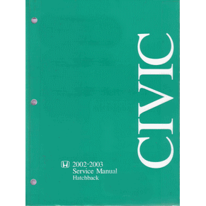 Service manual Honda Civic Hatchback 2002>2003 PDF
