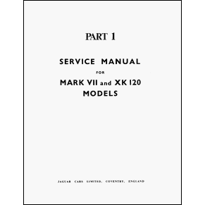 Service manual Jaguar Mark VII and XK 120 PDF