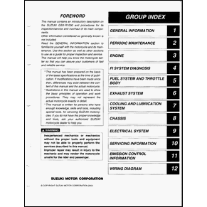 Service manual Suzuki GSX-R1000 2003 PDF