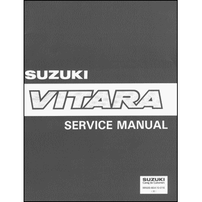 Service manual Suzuki Vitara 1991 PDF