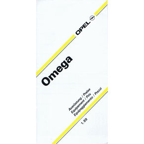 Price list Opel Omega 1989 (Switzerland)