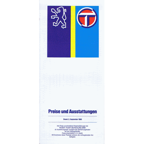 Price list Peugeot 1985 (Switzerland)
