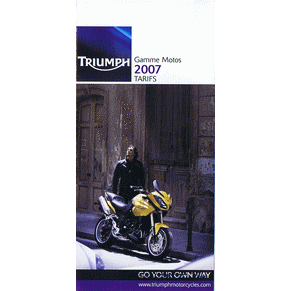 Price list Triumph 2007