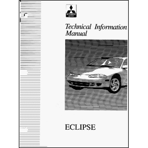 Technical information manual Mitsubishi Eclipse 1994 PDF