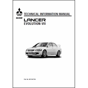 Technical information manual Mitsubishi Lancer Evolution VII PDF