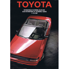 Toyota salon international de l'automobile geneve 1987