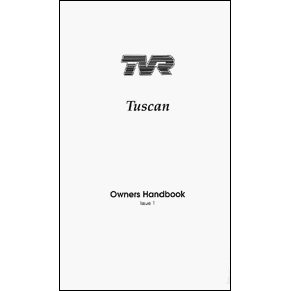 TVR Tuscan owners handbook PDF