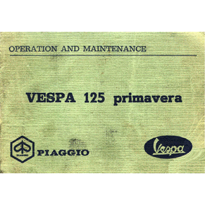 Vespa 125 Primavera operation and maintenance PDF