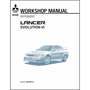 Workshop manual Mitsubishi Lancer Evolution VI PDF