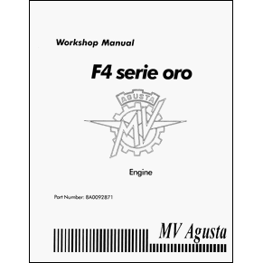 Workshop manual MV Agusta F4 serie Oro PDF