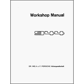 Workshop manual Porsche 944 1989 vol1 PDF